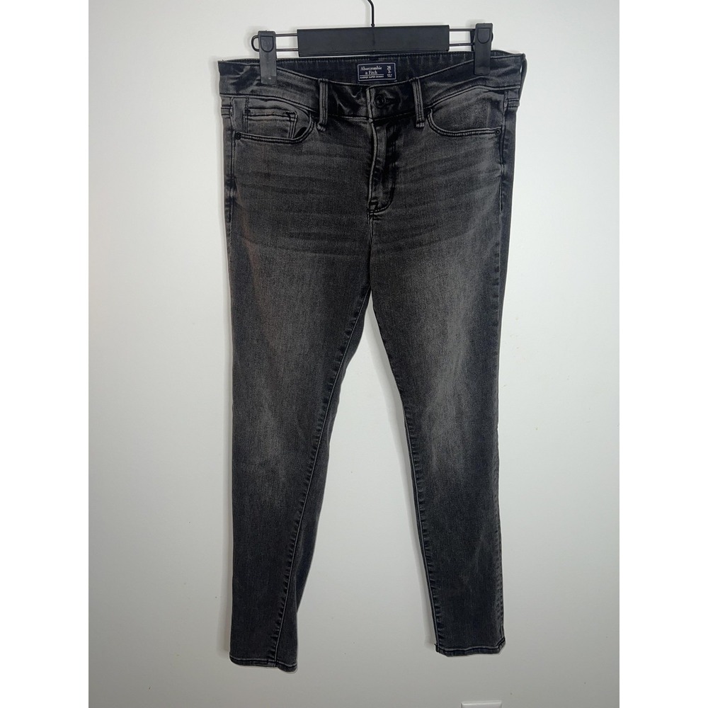 Abercrombie & Fitch Jeans Womens 26 2 Black Harper Super Skinny Stretch Denim